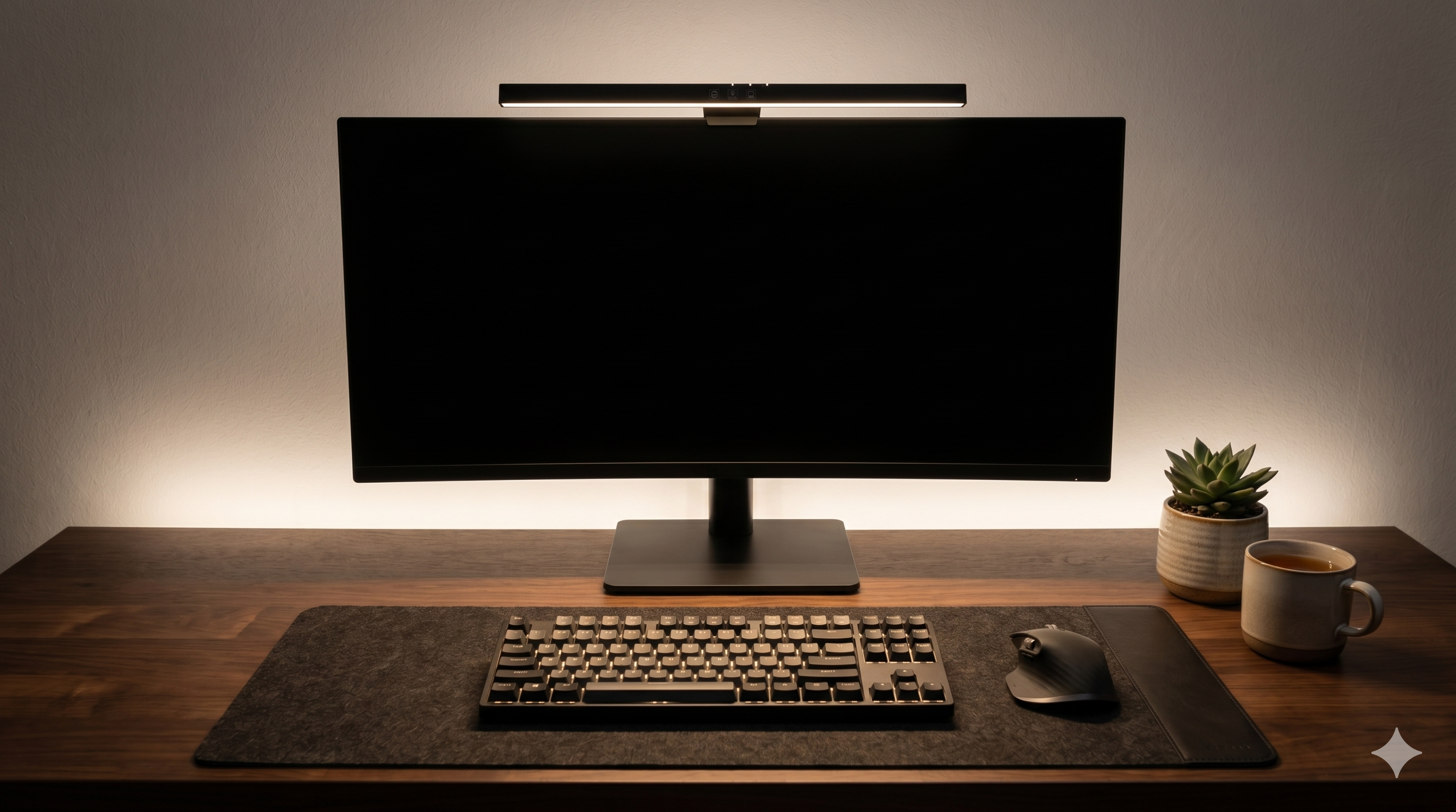 Dark Desk Setup